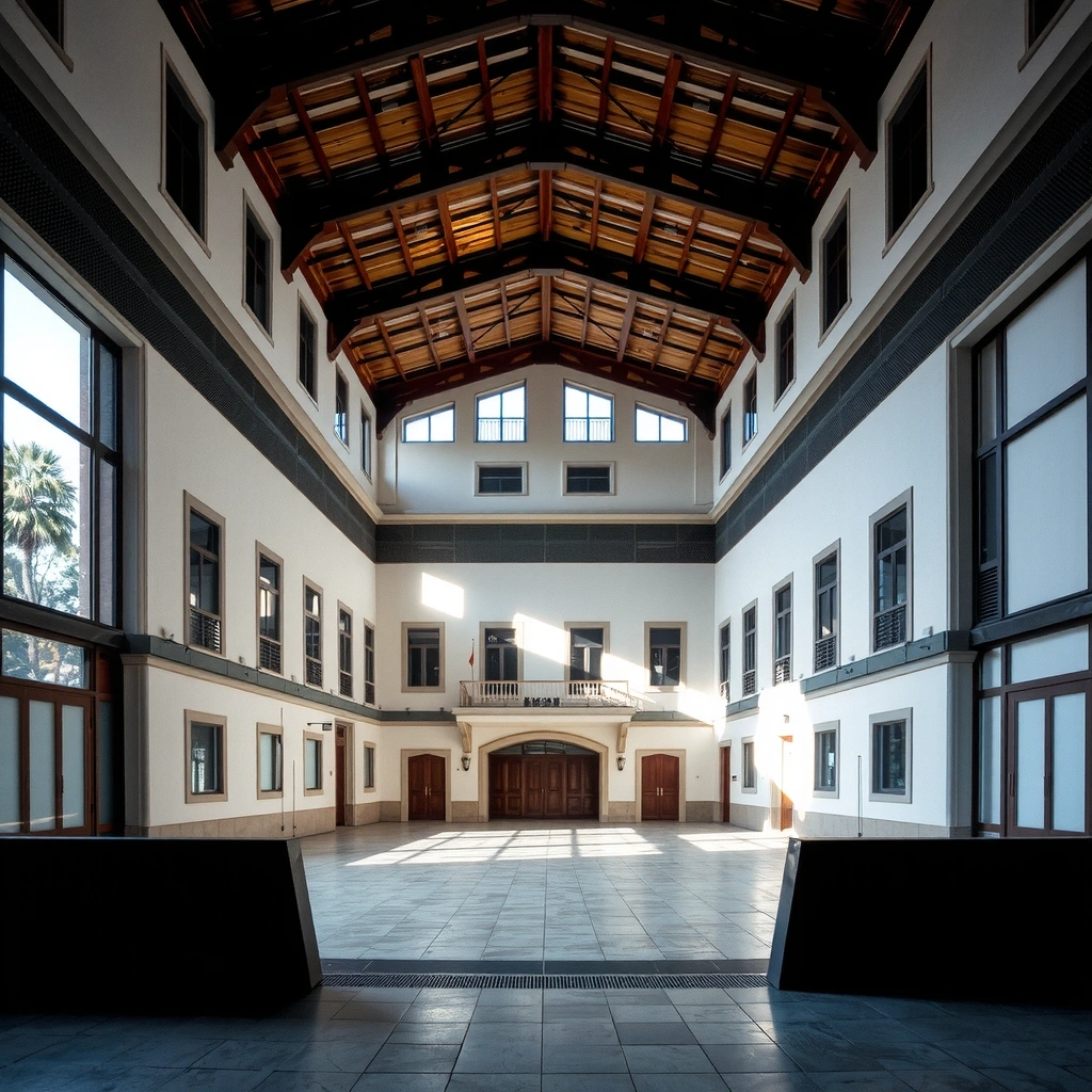 Campus universitário na Universidade de São Paulo