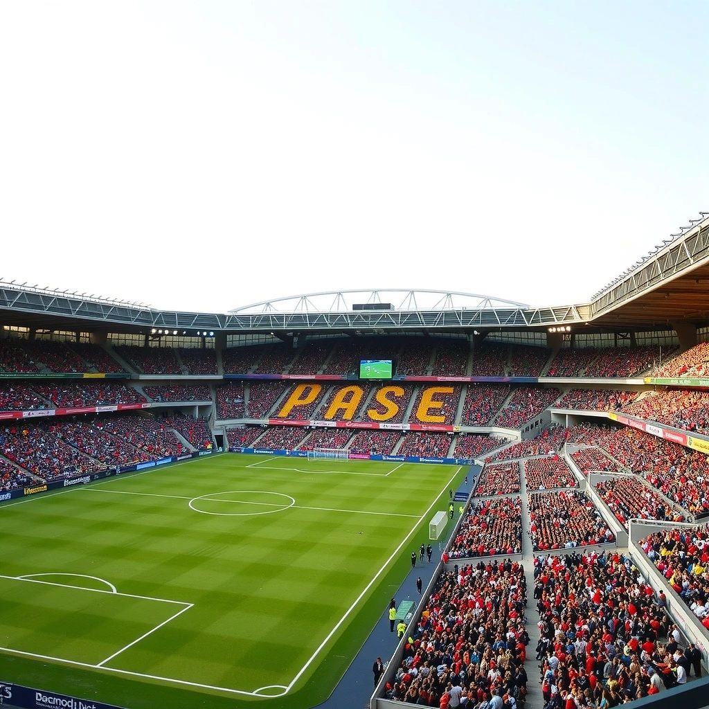 Estádio do Maracanã com torcedores do Flamengo