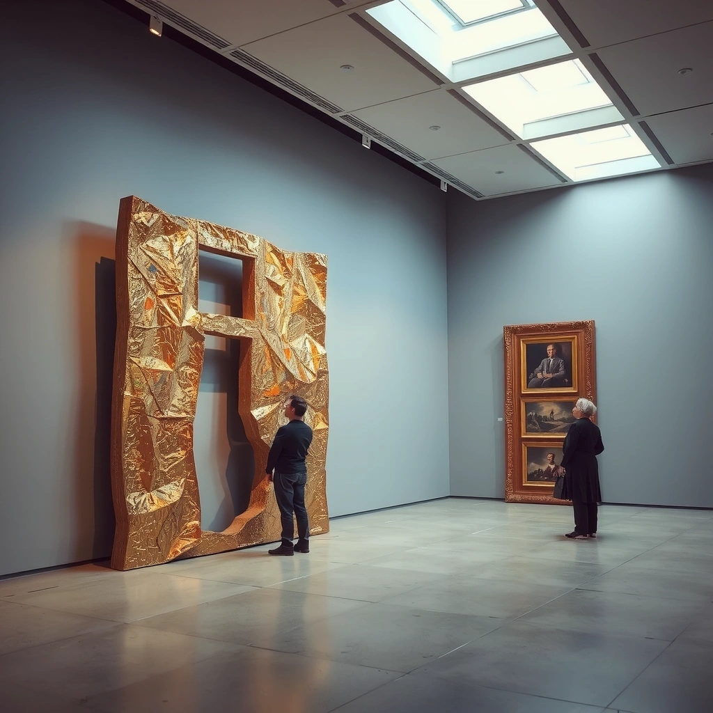 Exposição de arte contemporânea na Bienal de São Paulo